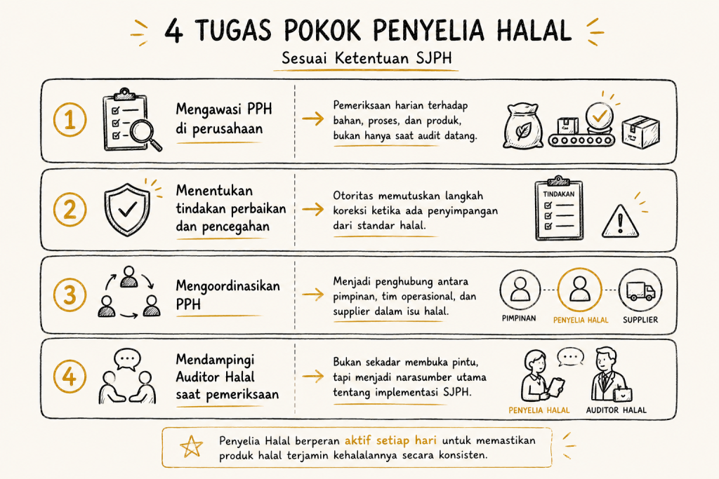 4 tugas pokok penyelia